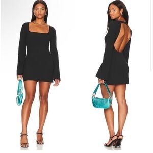 NEW L'Academie Roux Mini Dress in Black